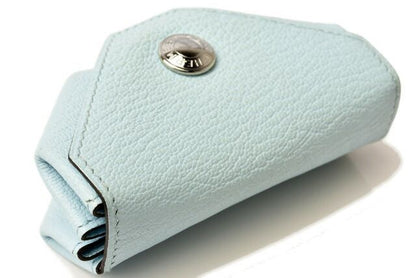 Hermes Coin Case Coin Purse Hermes Le Van Cattle Leather Light Blue
