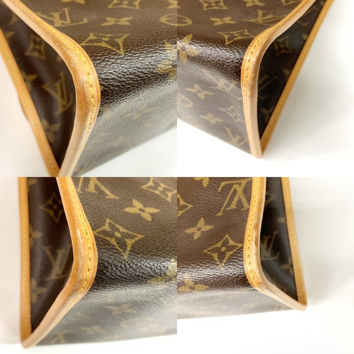 Louis Vuitton Monogram Popincourt Eau Shoulder Bag M40007 Brown