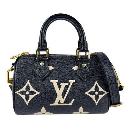 Louis Vuitton Crossbody Shoulder Bag Monogram Empreinte Bicolor Nano Speedy