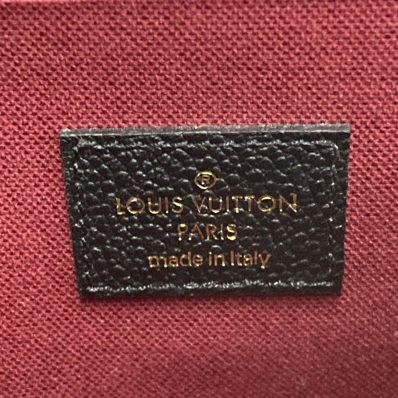 Louis Vuitton Wallet Bicolor Monogram Empreinte Pochette Felicie M80482 Black