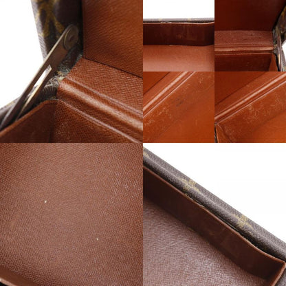 Louis Vuitton Crusher Hard Case Attache Case Monogram Canvas Brown Unisex Trunk