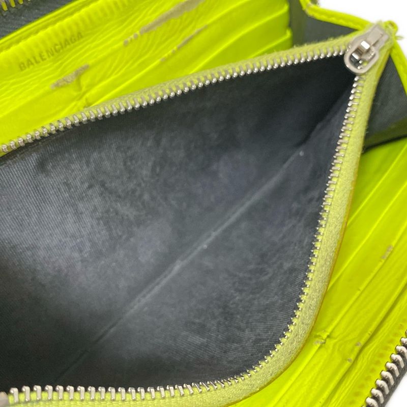 Balenciaga Everyday Continental Zip Around 505052 Black And White Round Zipper