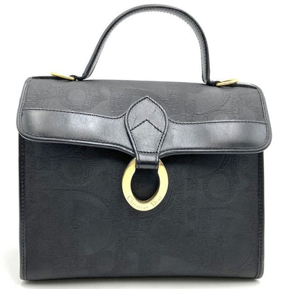 Dior Christian Dior Handbag Black PVC Trotter Total Ladies Fashion Branded High