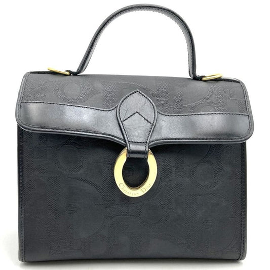 Dior Christian Dior Handbag Black PVC Trotter Total Ladies Fashion Branded High