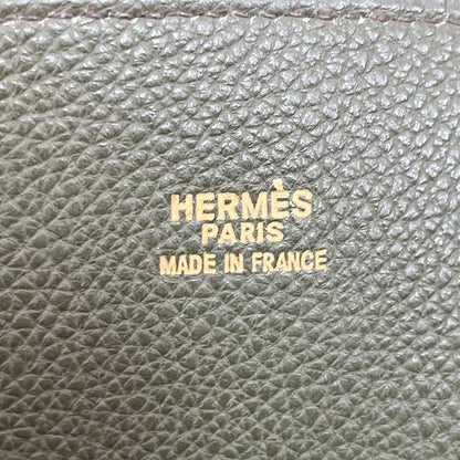 Hermes Handbag Green Taurillon Cles Mance Leather Green