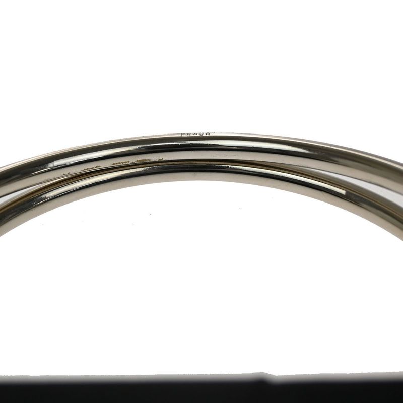 Prada Handbag Black Nylon Leather 80ka730