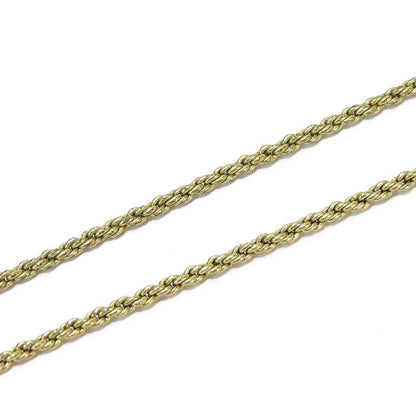 Christian Dior Necklace Metal Gold Plated Accessories CD Logo Ladies Women
