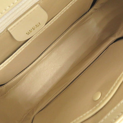 Gucci 2WAY Bamboo 000 1364 0633 Leather White Handbag White 0703 Gucci