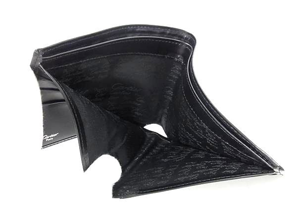 Cartier Pasha Roman Numeral Collection Leather Bifold Wallet Card Holder