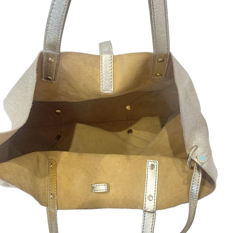 Tiffany & Co Tote Bag Gold Reversible Leather