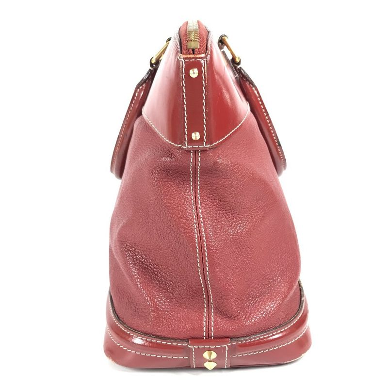 Louis Vuitton Handbag Suhari Lock-it MM M95862 Suhari Leather Tanami Red