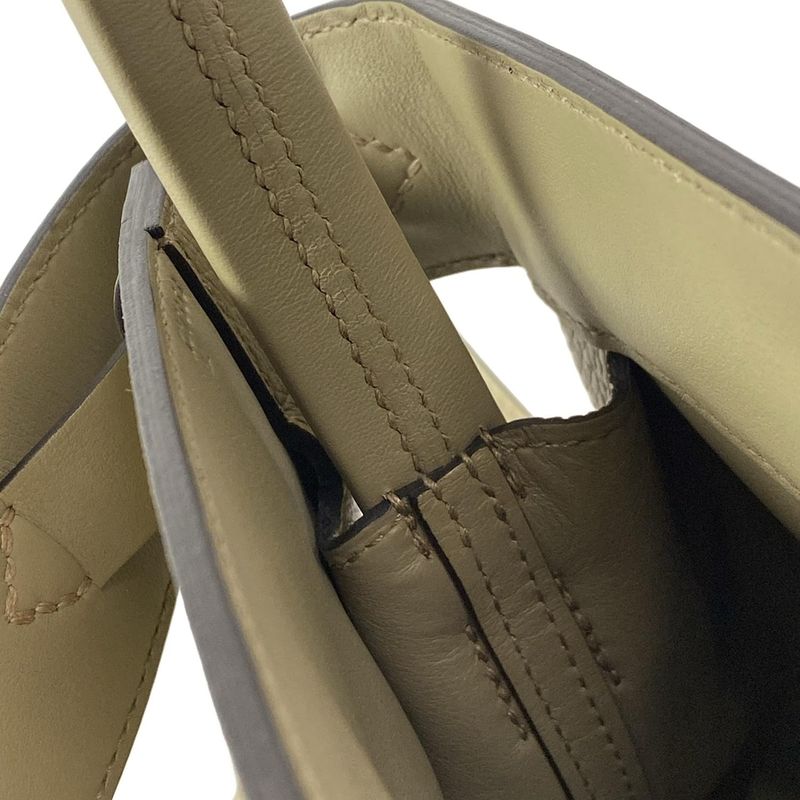 Hermes Handbag Medor Beige Marfa Silver Hardware /2way