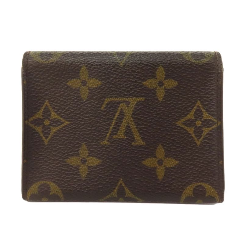 Louis Vuitton M62920 Enveloppe Carte De Visite Card Case Monogram Canvas Women