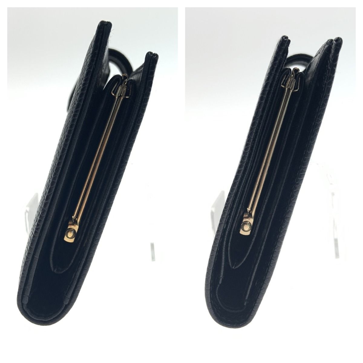 Chanel Caviar Skin Coco Mark Long Wallet A13498 Black