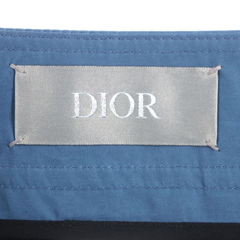  DIOR Homme 293c184a5573 Roller Coaster Buckle Military Cargo Pants Blue 50