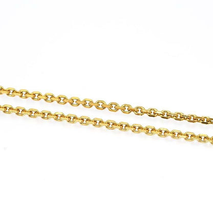 Christian DIOR CD Logo Rhinestone Necklace Accessory Gold Color Total Weight