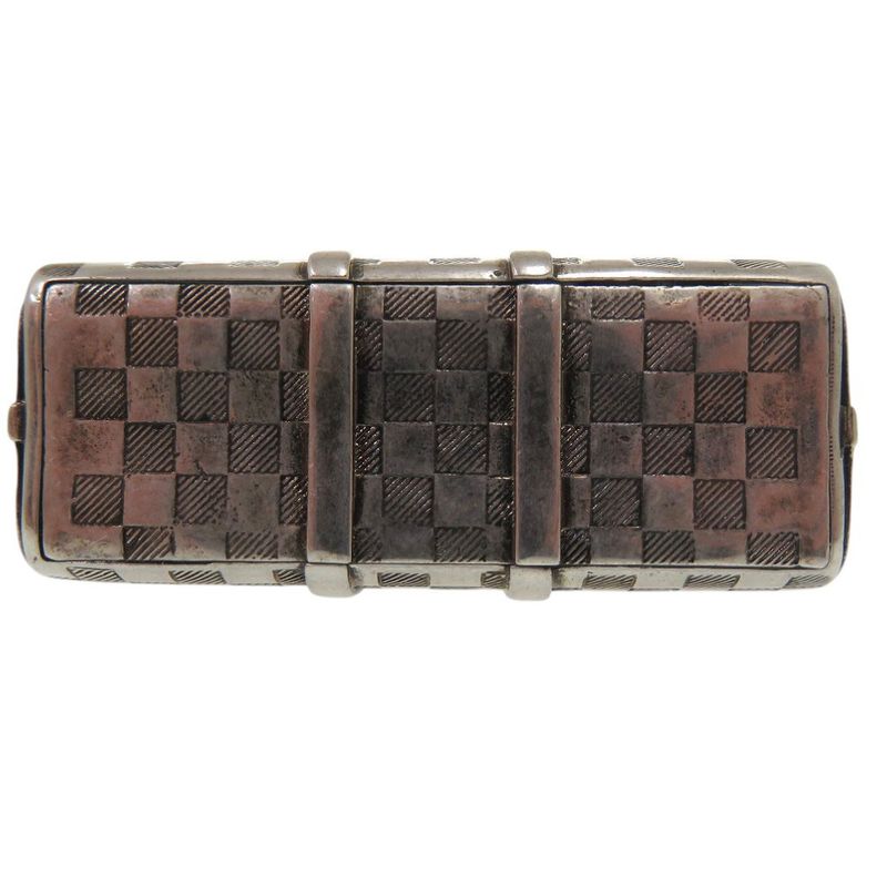 Louis Vuitton The Keepall Charm Damier Key Holder M00023 Metal Silver LV 1158