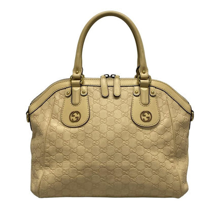 Gucci Handbag Cima Line Scarlet 282299 Beige Leather