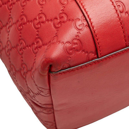 Guccissima Bamboo Handbag Shoulder Bag 2WAY 339548 Red Leather Ladies Gucci