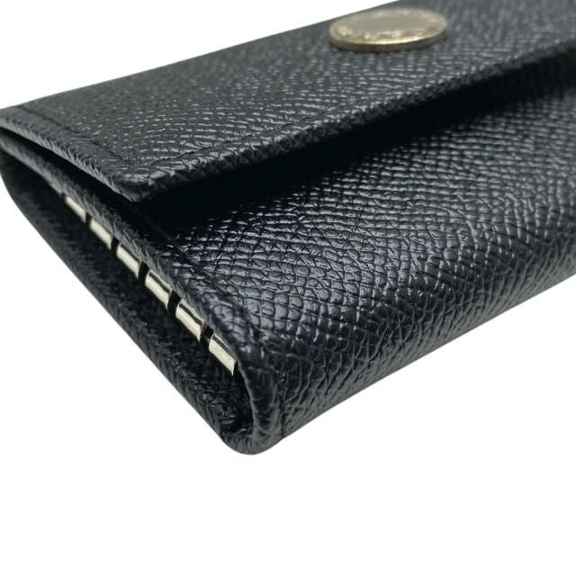 Bvlgari 6-ring Key Case Key Ring Leather Black