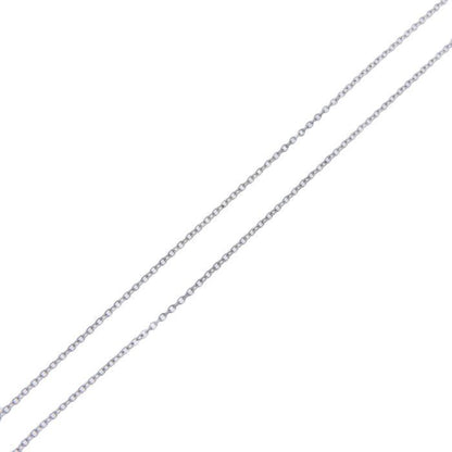 Tiffany & Co Square Circle Diamond Necklace 18K White Gold 750 White Gold