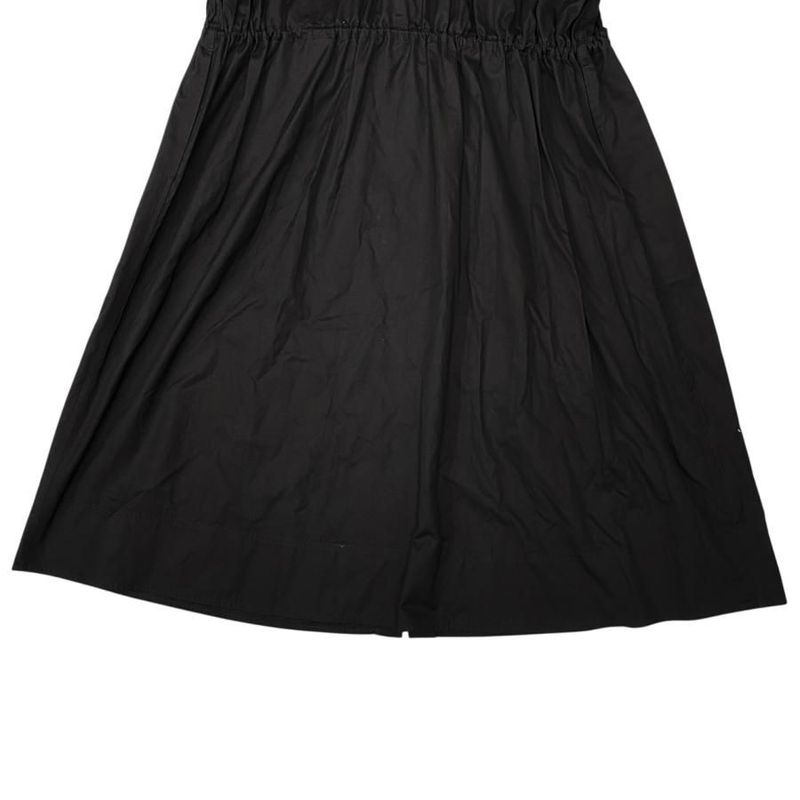 Hermes Shirt Dress Spring Coat 5e0573dv 40 Size Cotton Crew de Sel Noir Black