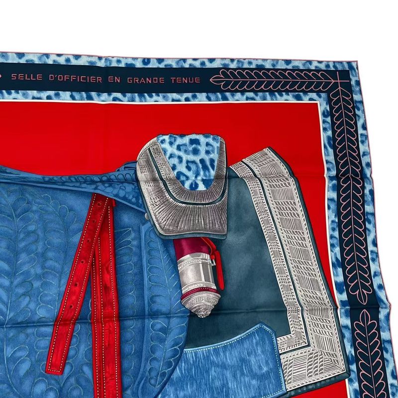 Hermes Carre 90 Selle D'apparat Marocaine Moroccan Ceremonial Saddle Scarf Silk