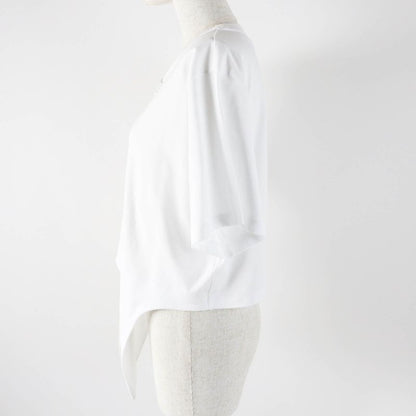 Louis Vuitton 23SS Cropped Box Silhouette Short-sleeved T-shirt White L Made