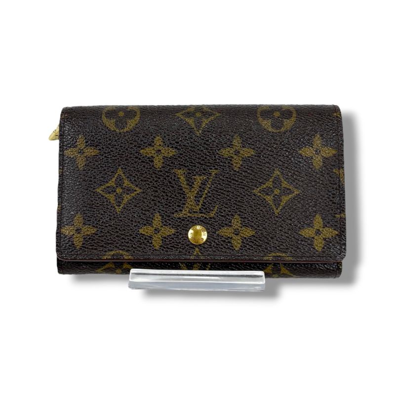 Louis Vuitton Monogram Leather Porte Monet Vier Trésor Bifold Compact Wallet