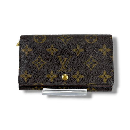 Louis Vuitton Monogram Leather Porte Monet Vier Trésor Bifold Compact Wallet
