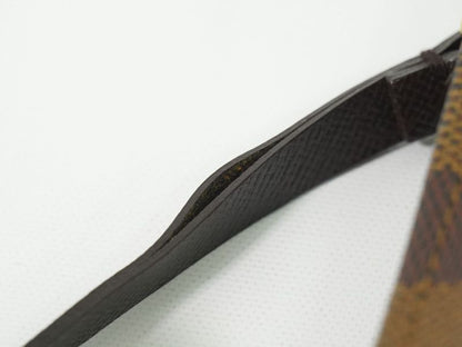 Authentic Louis Vuitton LV Trousse Makeup Damier Ebène Accessory Pouch Handbag