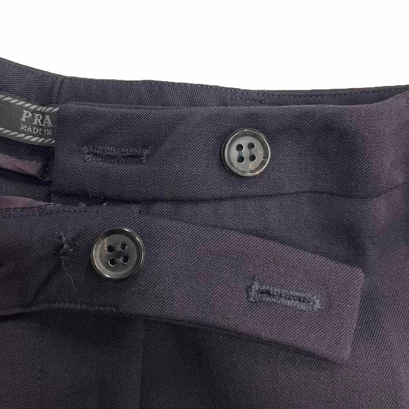 Prada Wool Stretch Slacks Pants Purple 38