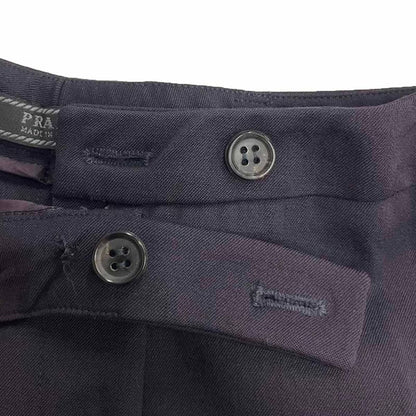 Prada Wool Stretch Slacks Pants Purple 38