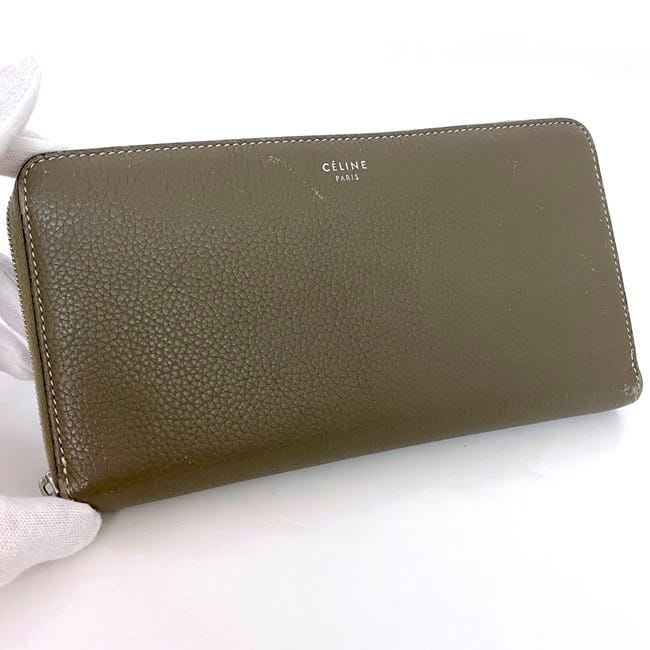 Celine Round Zipper Long Wallet Large Zipped