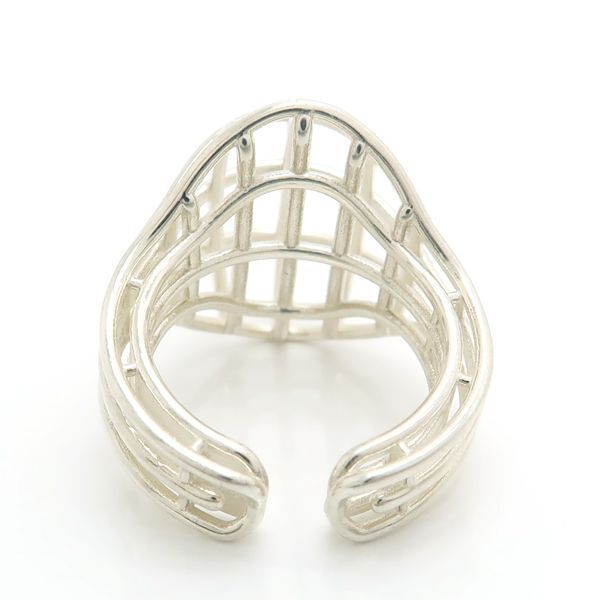 Bottega Veneta Silver Ring No 13 V5070 Outline