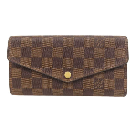 Louis Vuitton N63209 Portefeuille Sarah Long Wallet With Coin Purse In Damier