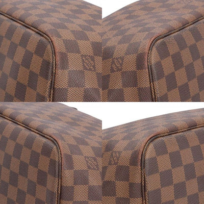 Louis Vuitton Neverfull MM Damier Tote Bag Damier Canvas N51105 Brown Ladies