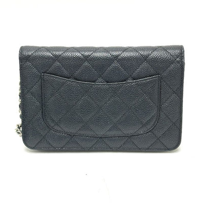 Chanel Shoulder Bag Ap0250 Caviar Skin Black