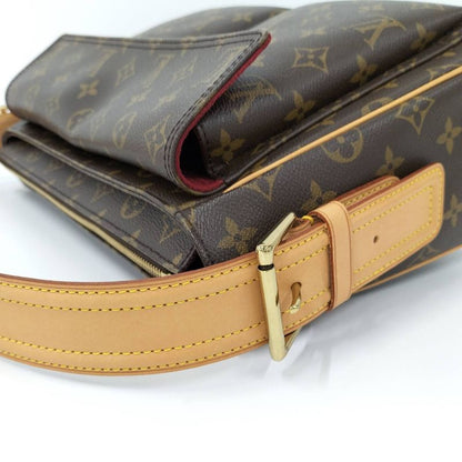 Louis Vuitton Vivacite GM Handbag Monogram Brown M51163