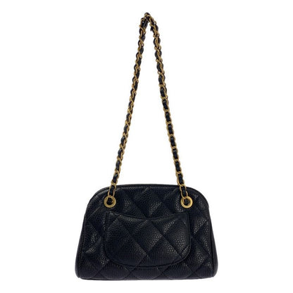 Chanel - Small Bowling Bag Caviar Skin Grained Calf Small Bow Ring Bag - Black