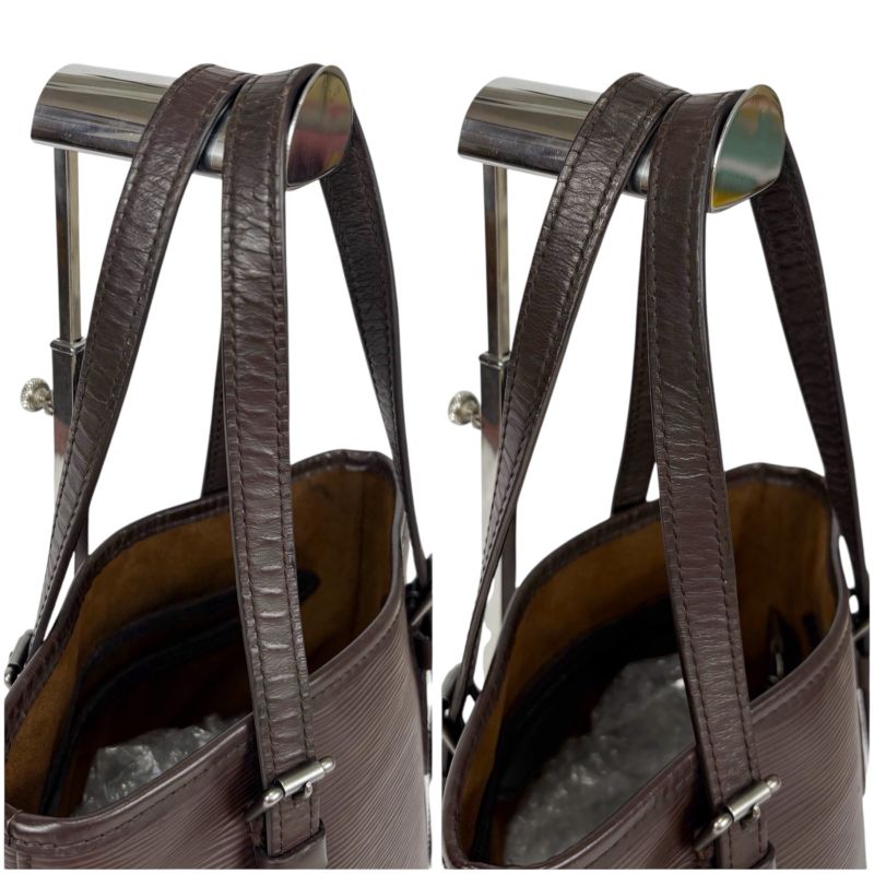 Louis Vuitton Bucket PM Bucket Bag Bucket Bag Marais Epi Leather Brown