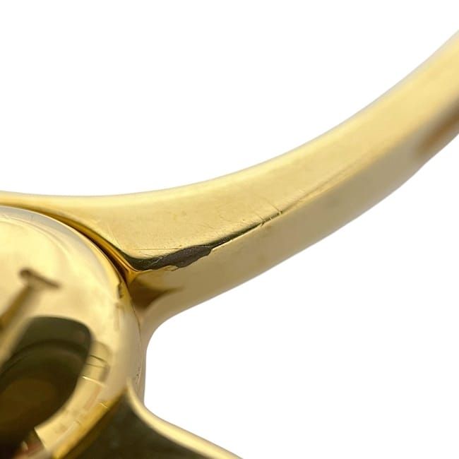 Hermes Glove Holder Gold Excellent Condition GP Used Hermes Gloves