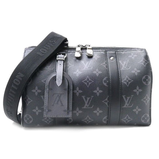 Louis Vuitton City Keepall Shoulder Bag Monogram Eclipse M45936 IC Chip Men's