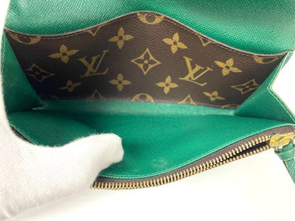 Louis Vuitton Monogram Portefeuille Emilie Zipper Long Wallet M60137 Brown And