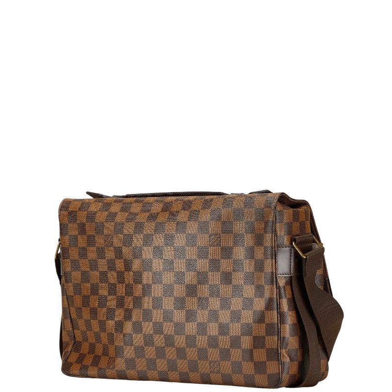 Louis Vuitton Damier Broadway Handbag Shoulder Bag N42270 Brown PVC Leather