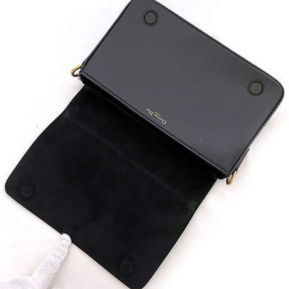 Christian Dior Clutch Bag Black Gold Jadior