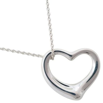 Tiffany & Co Open Heart Elsa Peretti 925 Silver Ladies 9.9g Necklace