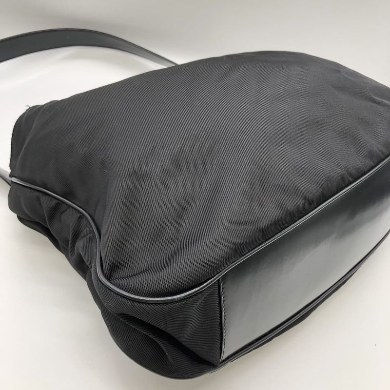 Gucci Handbag Shoulder Bag 2way Bamboo Nylon Black Ladies Men's Old Gucci