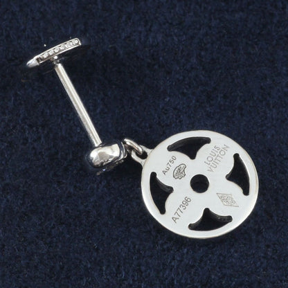 Louis Vuitton Diamond Monogram Ideal Earrings 18k Au750