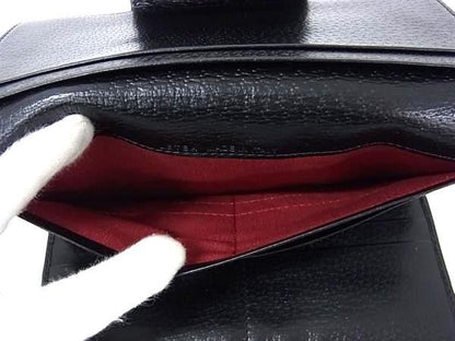 Bvlgari Logomania Canvas And Leather Bifold Long Wallet Billfold Coin Purse